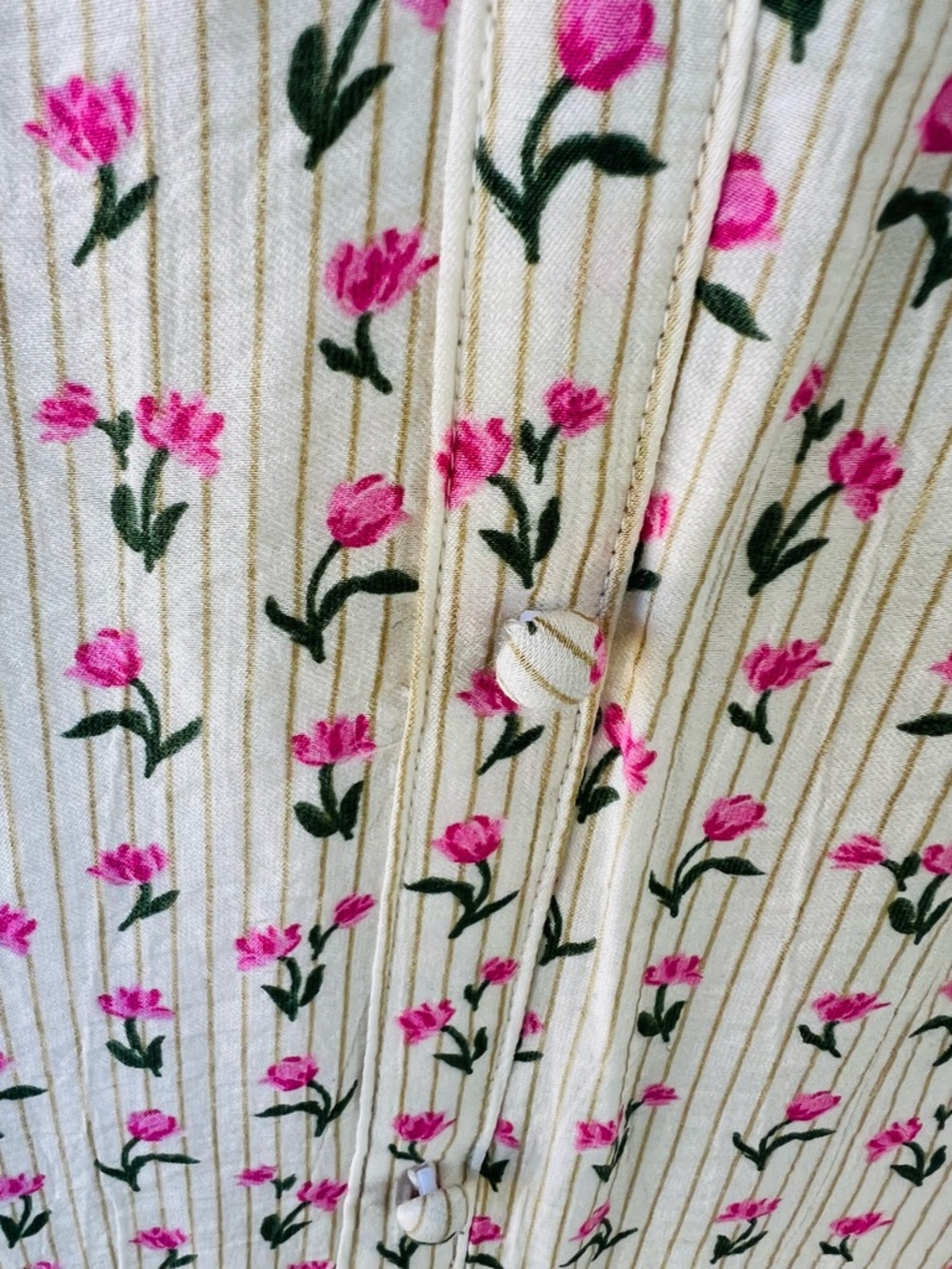 🌸 NWT Floral Smocked Sundress | Cottagecore Y2K Mini Dress | Size Large - Picture 4 of 8